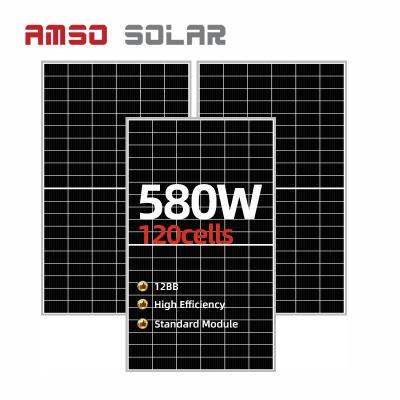 China Good Price 210mm Solar Cell 120 Cell Mono Monocrystalline 12bb 580W 590W 600W Cells 12bb 580W 590W 600W Half Solar Panel For Solar System 210mmx210mm for sale