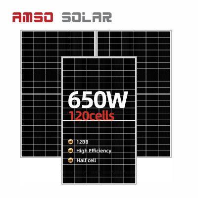 China Good Price Big Performance 210mm 600W 610W 620W 630W 640W 650W Monocrystalline Solar Panel With 120 Cell 210mmx210mm for sale