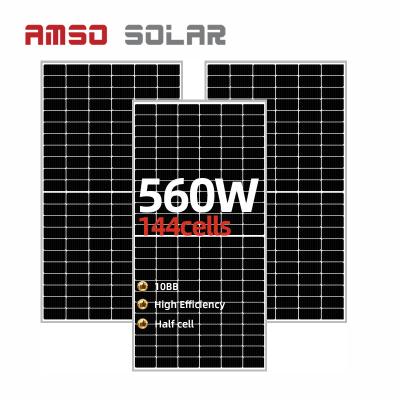 China High efficiency cheapfactory 10bb 550W 560W 570W 580W 590W 600W mono cells 10bb 550W 560W 600W half cell 182mm solar panel high efficiency price 144 for wholesale 182mmx182mm for sale