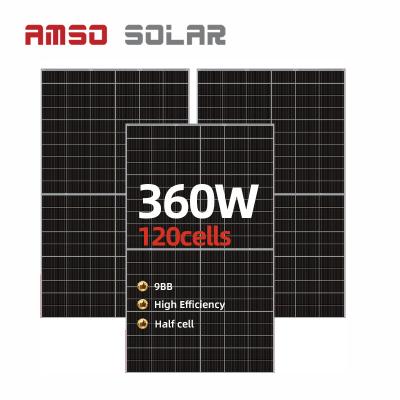 China 360w mono hot saling solar panel with 25 years warranty for home system AS360S7 for sale