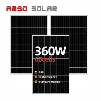 China ODM/OEM 360 watt monocrystalline solar panel with CE TUV certificate in stock 158.75mmx158.75mm for sale