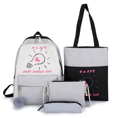 China Japan school backpack smiggle school bag rucksack wholesale anti-theft promotional cute high school canvas backpack for sale