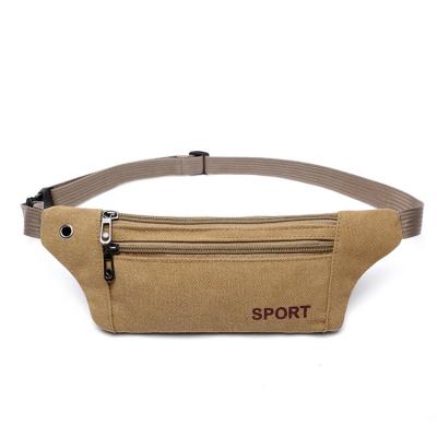 China Breathe Free Wholesale Fashionable Women And Men Sport Canvas Purse Waist Pack for sale