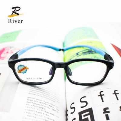 China For Optical Glasses Play Computer Games Watch TV Silicone Kids Bule Light Blocking Optical Glasses Sight for sale