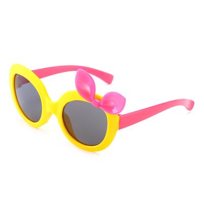 China Fashion Sunglasses 2021 Newest Bowknot Kids Creatively Shape PC Trendy Kids Girls Boy Sunglasses 2021 Manufacture For Custom Sun UV Glasses for sale