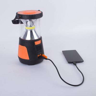 China ABS Dual Power Supply COB LED Camping Lantern Rechargeable Camping Led Lantern for sale