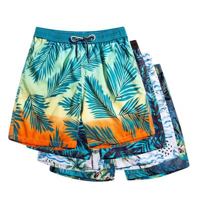 China Wholesale Cheap QUICK DRY Polyester Men Women Waterproof Sublimation Printing 100% UV Panel Shorts Beach Swimming Hawaiian Shorts for sale