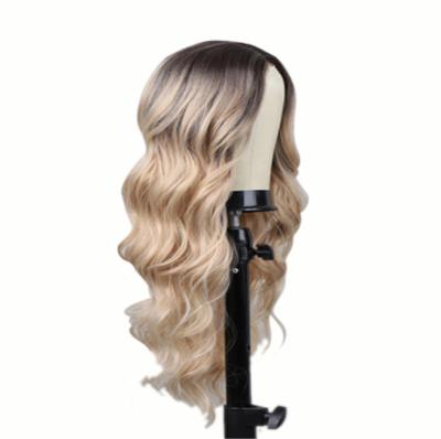 China High Temp Line Customized Cosplay Synthetic Luxury Natural Party Color Platinum Ombre Box Wig Hair Daily Use Good Quality Body Wave Wigs for sale