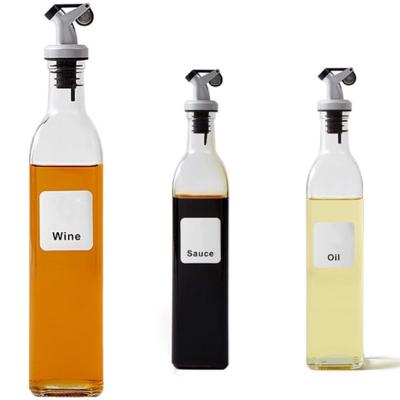 China Oil Dispenser Olive Oil Dispenser Bottle 250ml Frying Oil Vinegar Glass Condiment Set for Cooking and GRILLING Oil Food Grade Glass Spray for sale