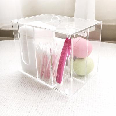 China Acrylic Makeup False Eyelash Lick Box For Eyelash Salon 250x250x100mm for sale