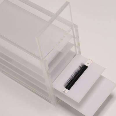 China 2021 Hot Sale 2021 Edge Portable Dustproof Transparent Eyelash Extension Acrylic Eyelash Display Box 250x250x100mm for sale