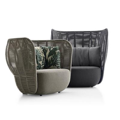 China Modern Outdoor Beach Rattan Poolside Patio Lounger Convertible Wicker Garden Chair for sale