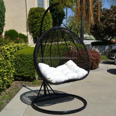 China Wholesale Modern Handcrafted Luxury Hanging Egg Chair Patio Swing Chair Rattan Wicker Garden Newly Set Outdoor Furniture for sale