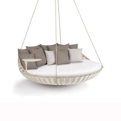 China Super Comfortable High Quality Classical Patio Balcony Furniture Garden Chair Rattan Hanging Wicker Swing Chair for sale