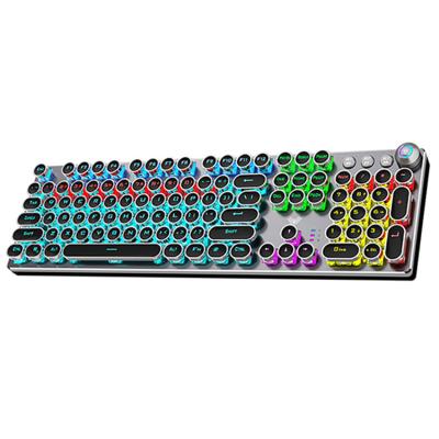 China Cyan 7-RGB KEYS RGB Wired Mechanical Gamer Keyboard Gaming Games Keyboard 108 for sale