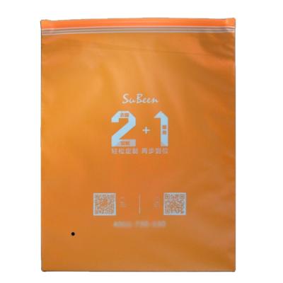 China Shock Resistance Plastic Shirt Eva Zip Lock Zipper Packaging Bag Frosted Zipper Packaging Bags For Clothing for sale