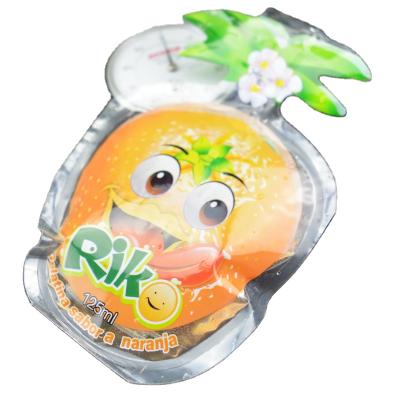 China Special Shaped Barrier Fresh Fruit Juice Plastic Bag / Baby Packaging Drinking Pouches for sale