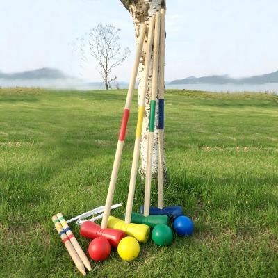 China Outdoor Game RJ Player Outdoor Croquet Set with Deluxe Carrying Case for sale