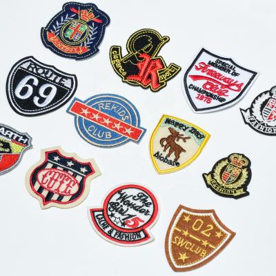 China Sustainable 3D RJ Small MOQ 12pcs One Set Woven Embroidered Patches for sale