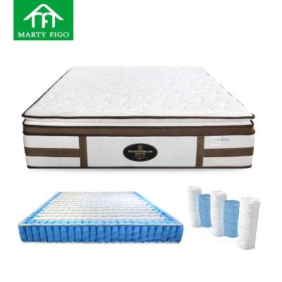 China Cool Queen Hypoallergenic Modern Luxury Single Large Single Natural Latex Gel Memory Foam Hotel Bed Pocket Coil Box Spring for sale