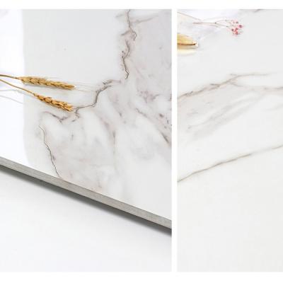 China Large Size Glazed Slab Tile Vitagres Tiles High Quality Pure White Marble Beige Metallic Flooring Tile 80x80 Whosale From Grand Carrara Glod for sale