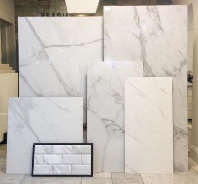 China Morden And Simplicity Super Vitagres Full Body 60x60 White Marble Tile Polished Glazed Porcelain Floor Tile for sale