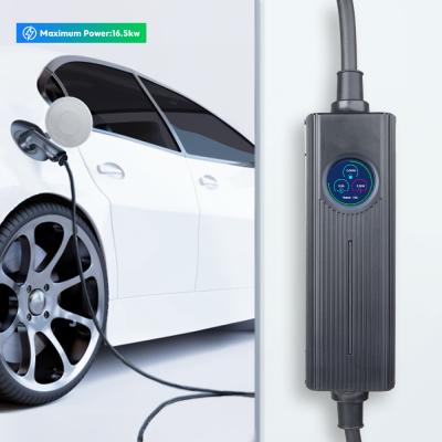 China ABS Smart Charging Box EV Charger Electric Car Portable Charger With Cable for sale