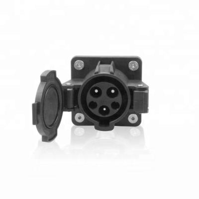 China 32A Type 1 EV Plug Charging Inlet For Car Side EVSC001 for sale