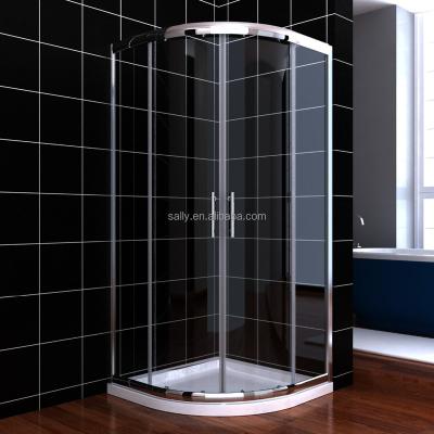 China With Frame B00S01216 900x900mm Shower Enclosure Corner Entry Quarter Circle Sliding Door for sale