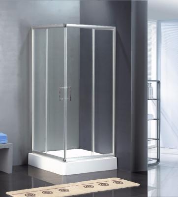 China With View Ease Corner Square Sliding Door Tempered Glass Cleaning Enclosure Customized Double Size Shower Door for sale