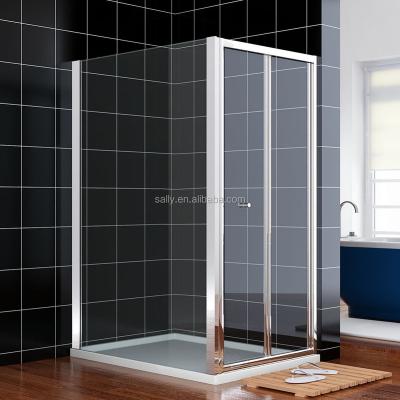 China Glass Bi-Ply 6mm Thickness Modern Shower Enclosures Folding Bathtub Shower Door for sale