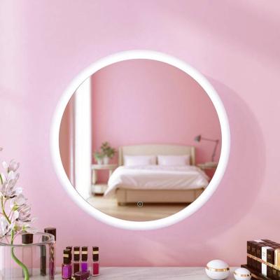 China Sally Elegant Circle Round Bright Bathroom Living Room Make Up Led Mirror Light With Sensor Touch for sale