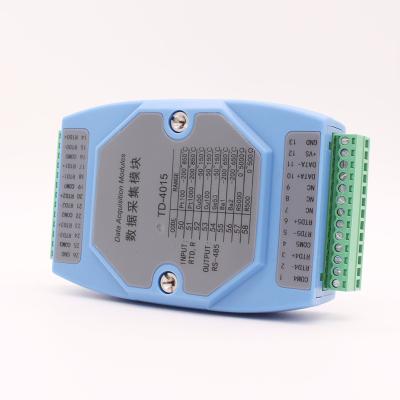 China 6 Way Pt100 Pt1000 Temperature Acquisition Module Temperature Transmitter Modbus Rtu TD4015 for sale