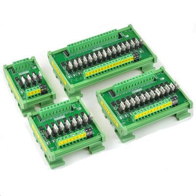 China Bond 8 Channel Dpdt Omron 24v Relay Module PLC Output Amplified Board for sale