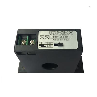 China AC Transmitter AC Transmitter 0-50A AC To DC 0-10V Isolator Transformer Voltage Current Signal for sale