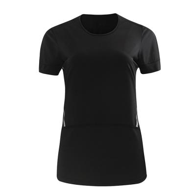 China SANQIANG Breathable Summer Fitness Round Neck Shorts Female T-shirt Women Thin Tops for sale