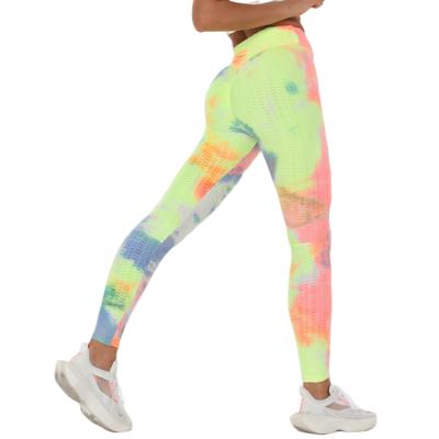 China Breathable Fitness Color Fashion Printing Pants Stretches Quick-drying Sports Yoga Running Pants for sale