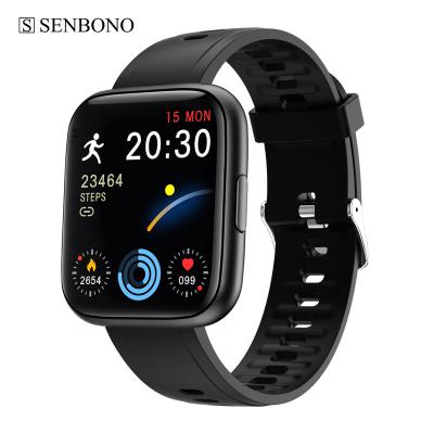 China SENBONO 2021 P8puls Touch Screen Smartwatch 1.69 Inch Full Touch Screen Fitness Tracker Blood Pressure Smart Watch for sale