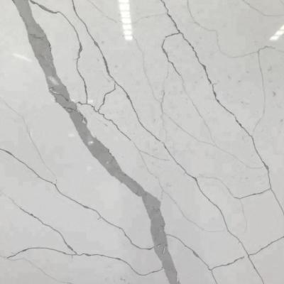 China Vanity Top / Bench Top Quality Natural Marble Look Top Hot Selling Artificial White Quartz Stone for sale