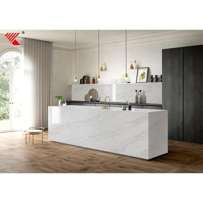 China Continuous Infinite Continuous Artificial Quartz Stone Slabs for Kitchen Island/Vanity Top/Worktop for sale