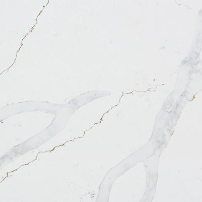 China High quality Calacatta modern popular gold design artificial quartz slab for countertop for sale