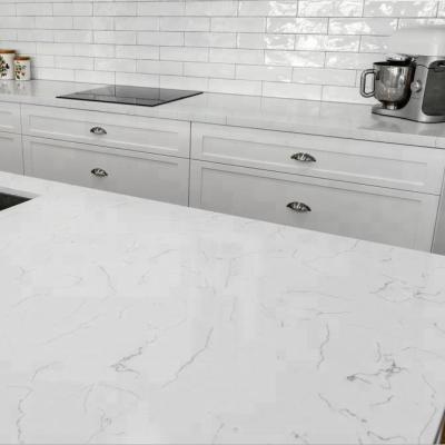 China Good Quality Modern Cut-to-Size Carrara Quartz Countertops And Vanity Tops for sale