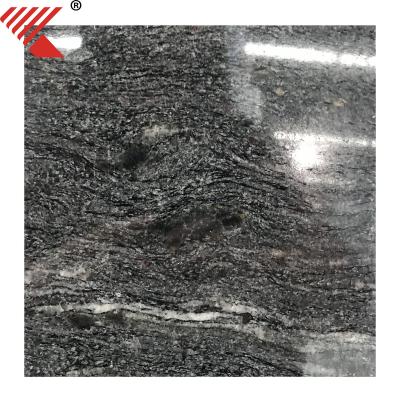 China Factory Price Black Galaxy Look Granite Black Indoor And Outdoor Granite Tile for sale