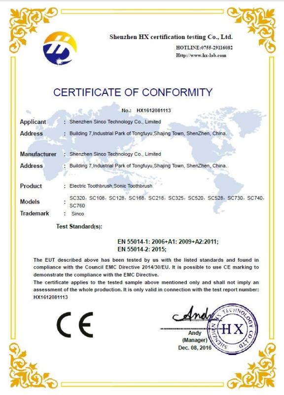 CE - Shenzhen Sinco Technology Co., Limited