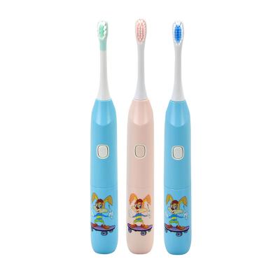 China Cute Battery Operated Cardboard Waterproof Oral Smart Teeth Cleaning Electronic Toothbrushes For Kids Cartoons for sale