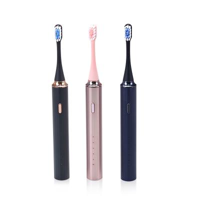 China Non-slip Electric Toothbrush Dental Hygiene Product Private Label Metal Design Oral Tooth Cleaning Electric Toothbrush Metal Housing for sale