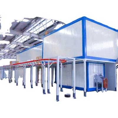 China High Efficiency Automatic Powder Coating Coating Machine / Drying Spraying Hanging Line / System / Gun Spare Parts for sale