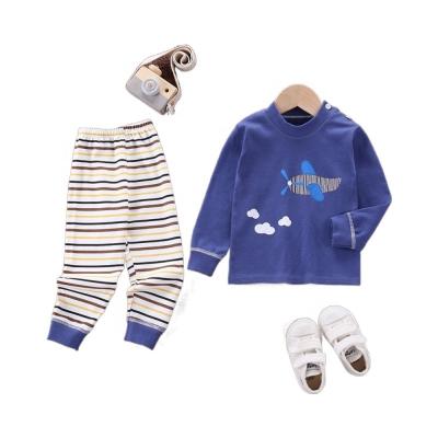 China Smart Casual Children China Clothes Designer Inner Child Clothing Uniform Sets With Stripes And Letter Pattern for sale