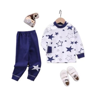 China Smart Casual Children's pajamas set pure cotton casual T-shirt clothing for boys and girls for sale