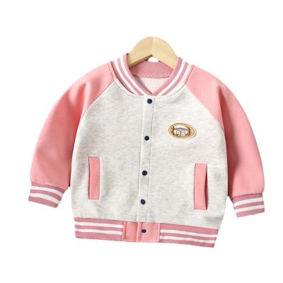 China Smart Casual Hot Selling Sports Kids Coat Coat Long Sleeve Girls Boys Baseball jacket Fall cotton kids casual for sale